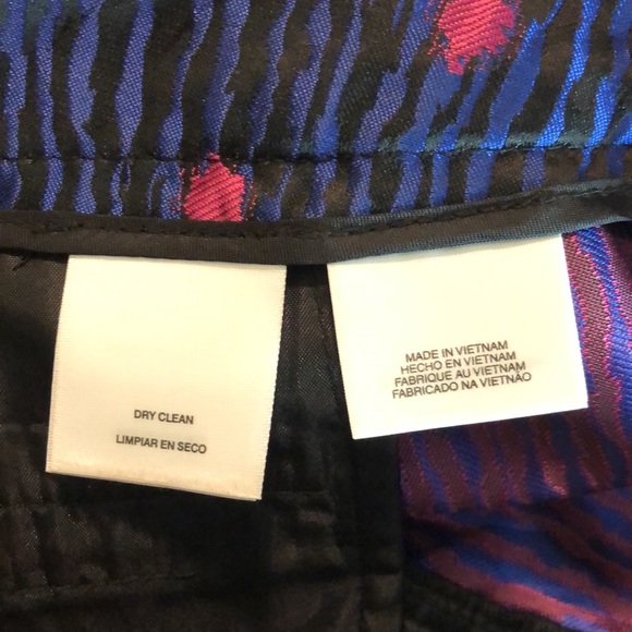 ANN KLEIN sz 2 Satin Capri Vivid Stripe Dor $99NEW - Picture 8 of 14